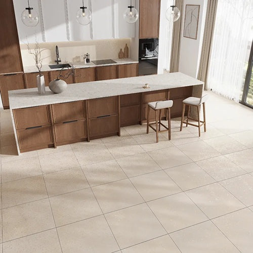 Terrazzo Crema Terrazzo Tile - Honed
