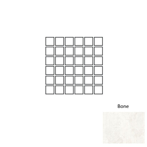 Travertine Porcelain Bone TR01 Mosaic Natural 1