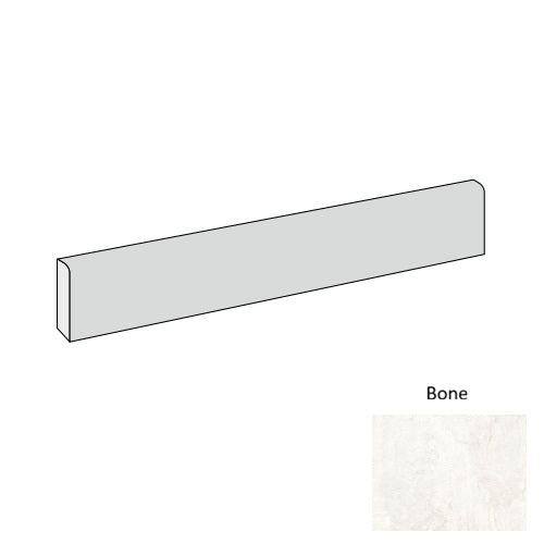 Travertine Porcelain Bone TR01 Bullnose Natural 1