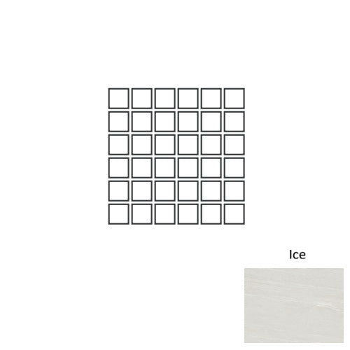Trex Porcelain Ice TX01 Mosaic Natural 1