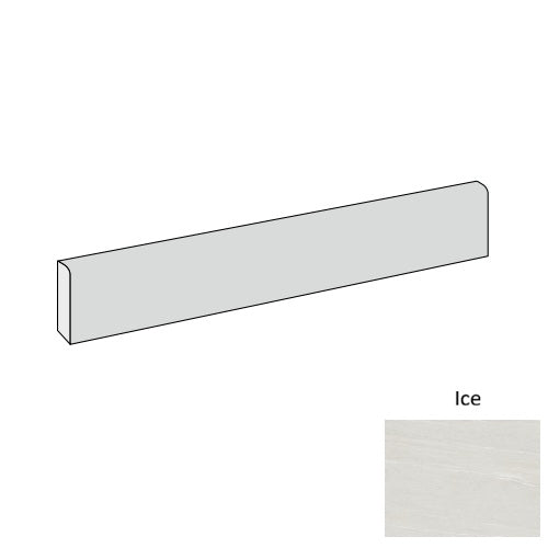 Trex Porcelain Ice TX01 Bullnose Natural 1