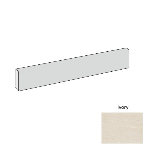 Trex Porcelain Ivory TX02 Bullnose Natural 1