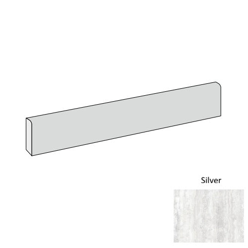 Travertine Porcelain Silver TR03 Bullnose Natural 1
