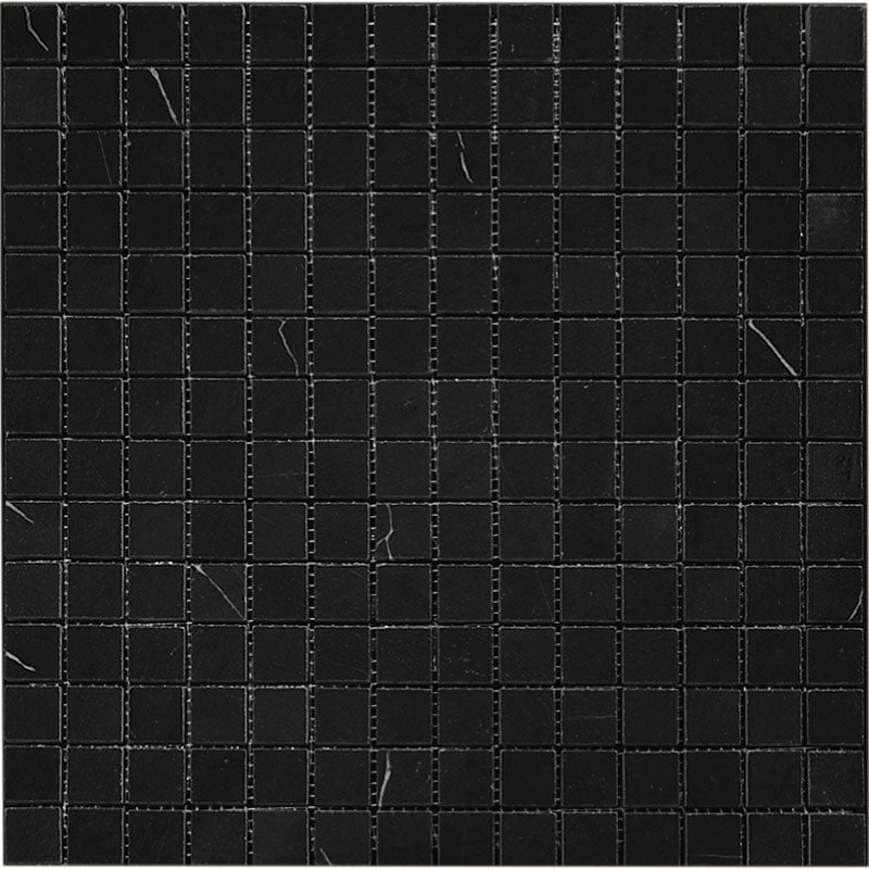 Tuxedo Park Nero Marble Mosaic - 0.75" x 0.75"