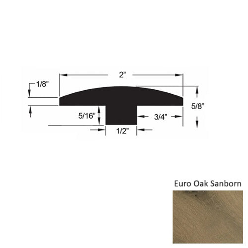 Mill Creek Wood Euro Oak Sanborn T Molding Urethane 1