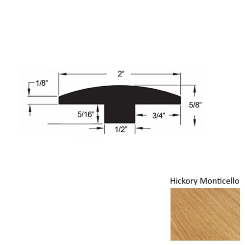Napa Wood Hickory Monticello T Molding Urethane 1