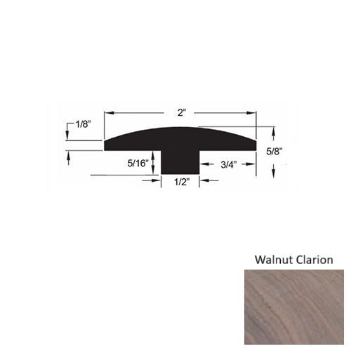 Sylvania Wood Walnut Clarion T Molding Urethane 1