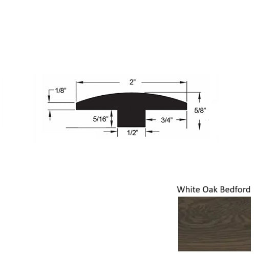 Sylvania Wood White Oak Bedford T Molding Urethane 1