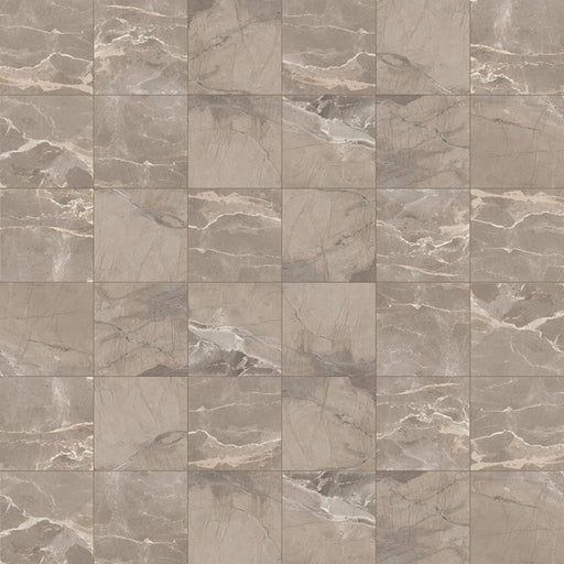 Absolute Taupe Porcelain Mosaic - 2" x 2"