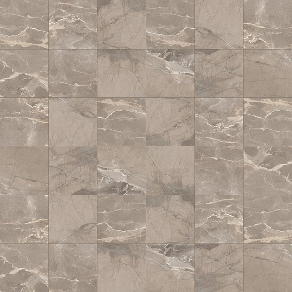 Absolute Taupe Porcelain Mosaic - 2" x 2"