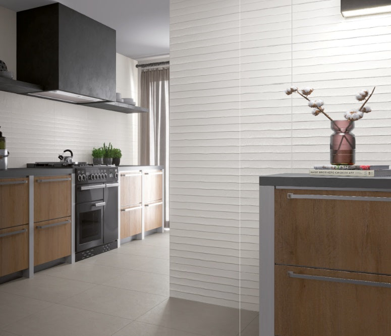 Tempo Decor Basket White Matte Porcelain Tile - 10" x 30"