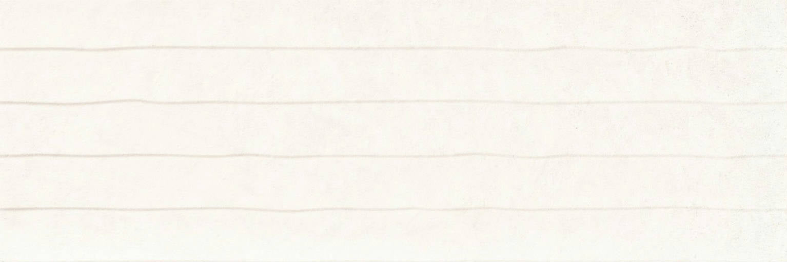 Full Tile Sample - Tempo Decor Wave White Porcelain Tile - 10" x 30" x 3/8" Matte