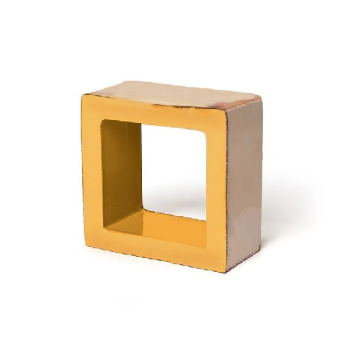 Full Tile Sample - Terra Form Cube Vega Clay Tile - 6" x 6" x 2 3/4" Unglazed