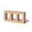 Full Tile Sample - Terra Form Triad Buff Earth Clay Tile - 4" x 8" x 1 3/4" Unglazed