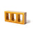 Full Tile Sample - Terra Form Triad Vega Clay Tile - 4" x 8" x 1 3/4" Unglazed