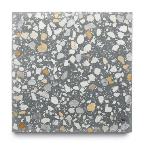 Full Tile Sample - Terrazzo Andromeda Cement Tile - 12" x 12" x 5/8" Matte