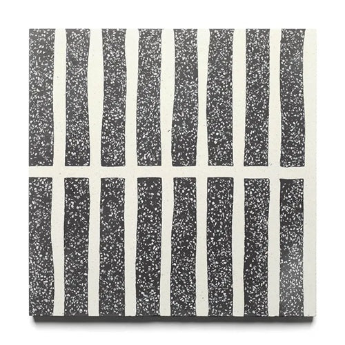 Full Tile Sample - Terrazzo Collins Ash Cement Tile - 12" x 12" x 5/8" Matte