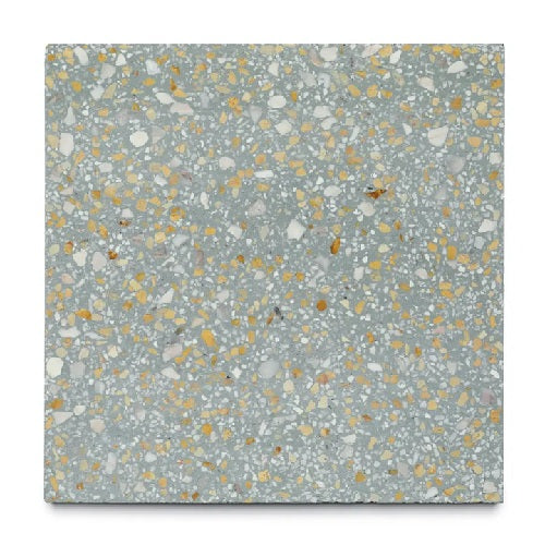 Full Tile Sample - Terrazzo Deepwell Cement Tile - 12" x 12" x 5/8" Matte