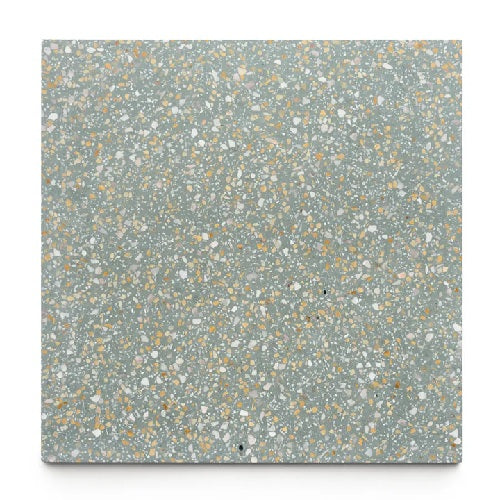 Full Tile Sample - Terrazzo Deepwell Cement Tile - 24" x 24" x 5/8" Matte