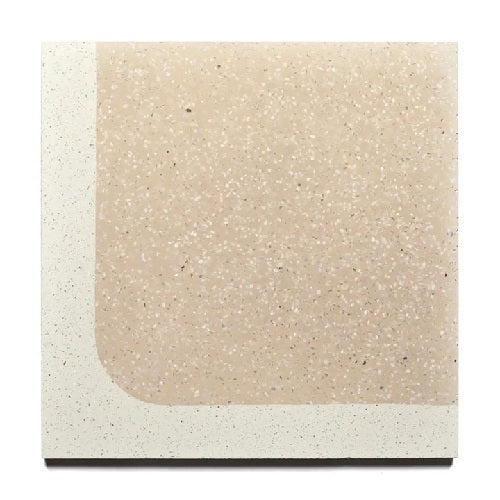 Full Tile Sample - Terrazzo Draper Cement Tile - 12" x 12" x 5/8" Matte