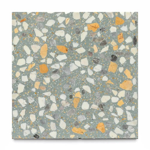 Full Tile Sample - Terrazzo Idyllwild Cement Tile - 12" x 12" x 5/8" Matte