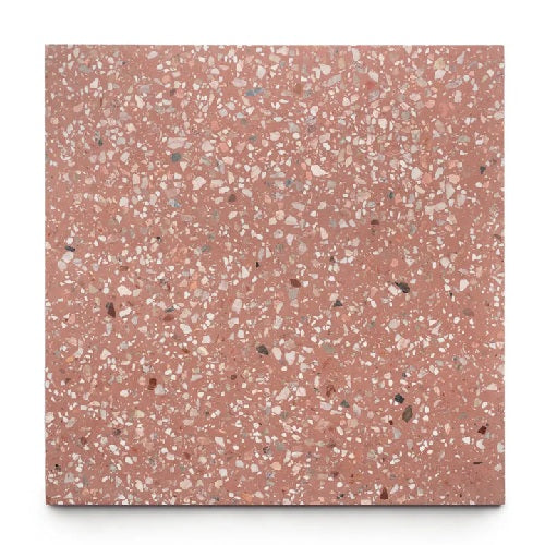 Full Tile Sample - Terrazzo Indio Cement Tile - 24" x 24" x 5/8" Matte