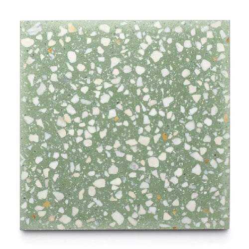 Full Tile Sample - Terrazzo Mesquite Cement Tile - 12" x 12" x 5/8" Matte
