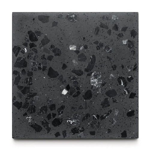 Full Tile Sample - Terrazzo Moon Rock Cement Tile - 12" x 12" x 5/8" Matte