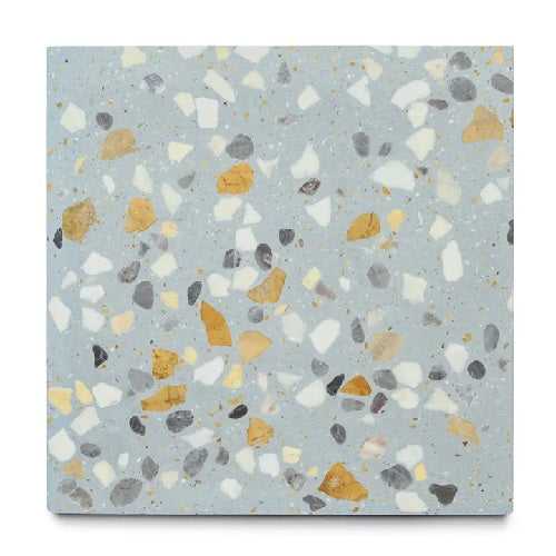 Full Tile Sample - Terrazzo Parker Cement Tile - 12" x 12" x 5/8" Matte