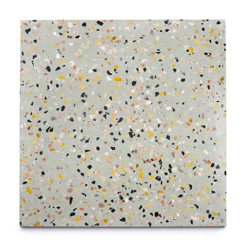 Full Tile Sample - Terrazzo Savoye Cement Tile - 24" x 24" x 5/8" Matte