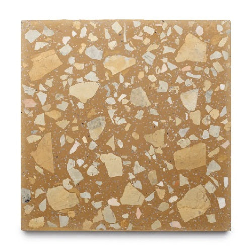 Full Tile Sample - Terrazzo Sunmor Cement Tile - 12" x 12" x 5/8" Matte