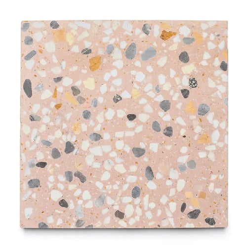 Full Tile Sample - Terrazzo Sunny Lands Cement Tile - 12" x 12" x 5/8" Matte