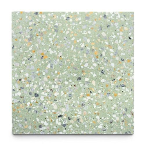 Full Tile Sample - Terrazzo Tahquitz Cement Tile - 24" x 24" x 5/8" Matte