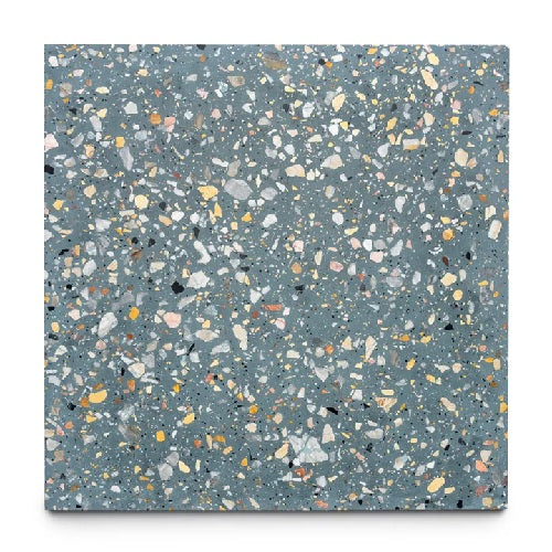 Full Tile Sample - Terrazzo Thunderbird Cement Tile - 24" x 24" x 5/8" Matte