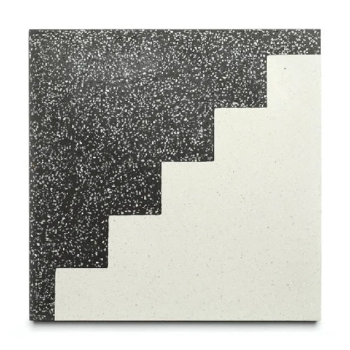 Full Tile Sample - Terrazzo Trellick Cement Tile - 12" x 12" x 5/8" Matte