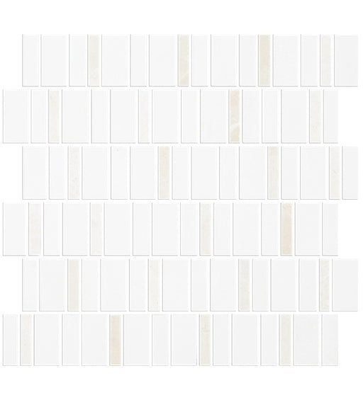 Metro Blend Natural Stone Thassos Nova MLXMETR Mosaic Honed 1