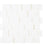 Full Sheet Sample - Metro Blend Thassos Nova Irregular Stacked Natural Stone Mosaic - 12" x 12" Honed