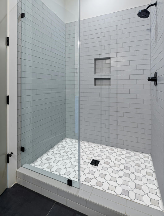 Thatch Natural Stone Green Small Dot Mosaic Honed 2