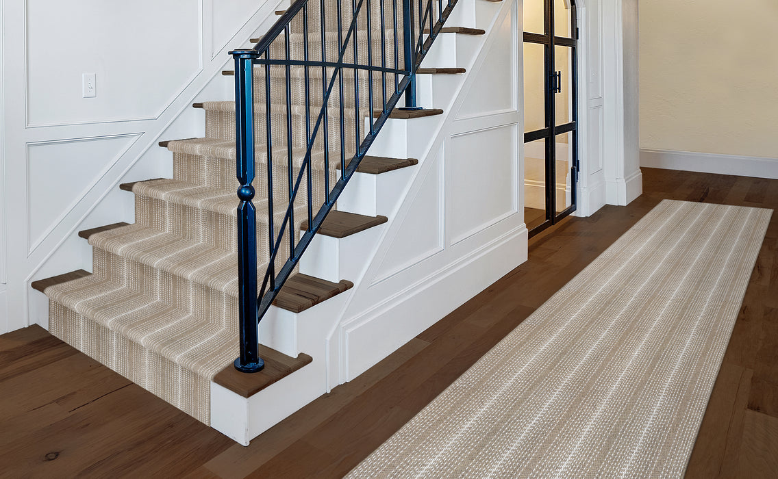 Theodore Stripe Wool Wheat 67191 Carpet Textured 3