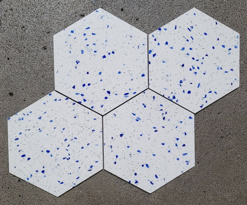 Terrazzo Blue Terrazzo Mosaic Polished 1