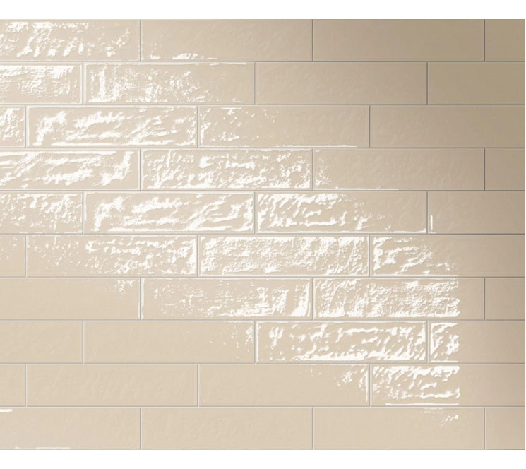 Playful Porcelain Almond Tile Glossy 2