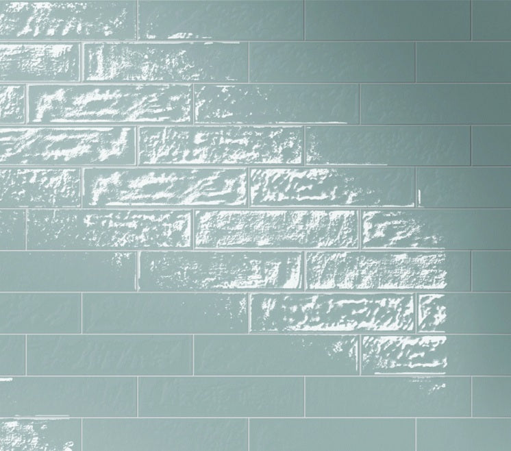 Playful Porcelain Blue Tile Glossy 2