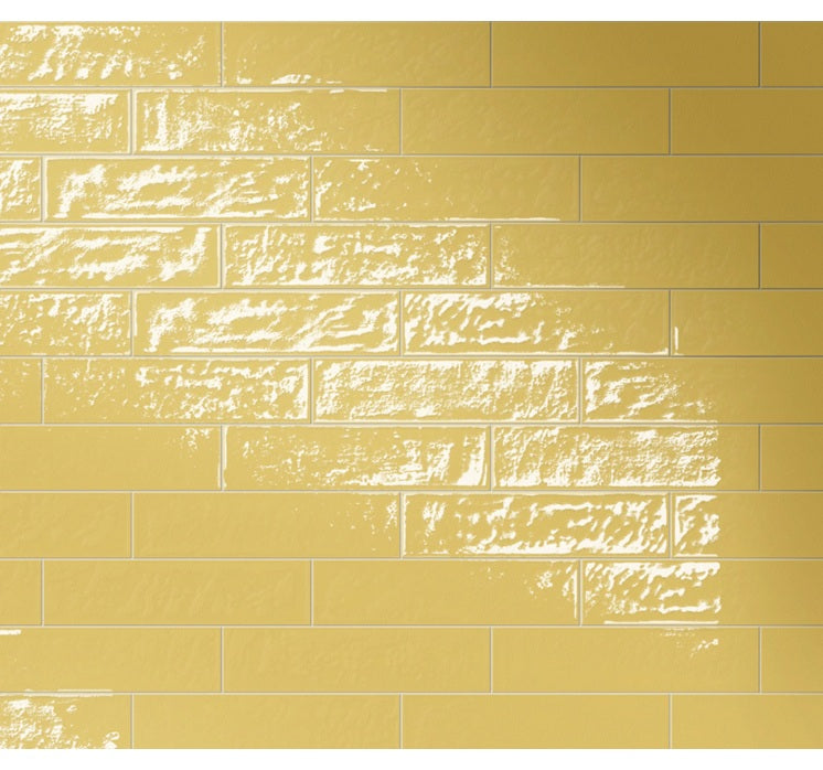 Playful Porcelain Gold Tile Glossy 2
