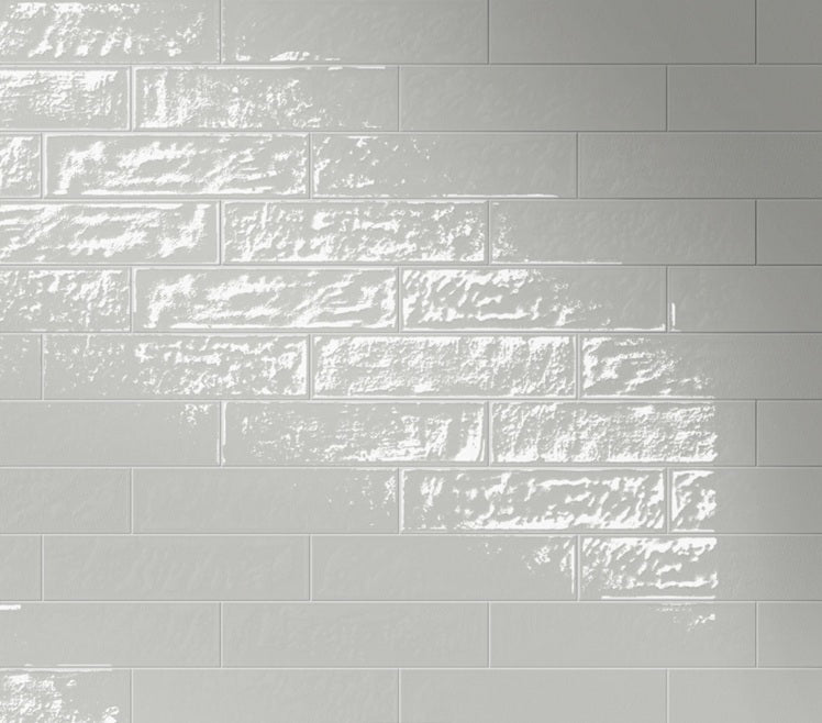 Playful Porcelain Gray Tile Glossy 2