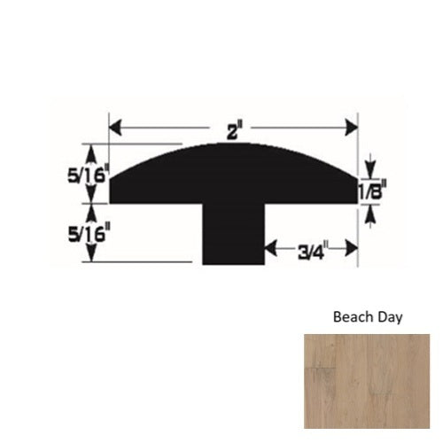 Gold Wood Beach Day T Molding Urethane & Aluminum Oxide 1