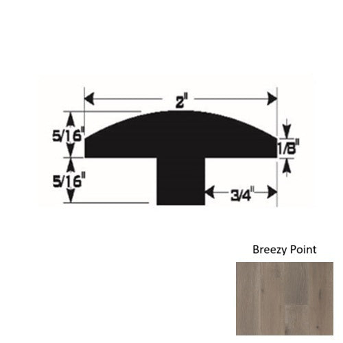 Gold Wood Breezy Point T Molding Urethane & Aluminum Oxide 1