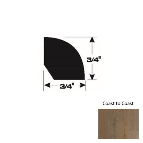 Gold Wood Coast to Coast Quarter Round Urethane & Aluminum Oxide 1