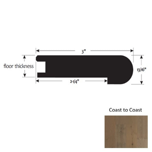 Gold Wood Coast to Coast Flush Stair Nose Urethane & Aluminum Oxide 1