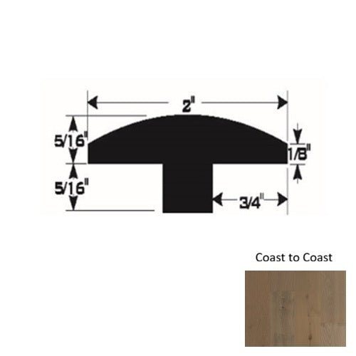 Gold Wood Coast to Coast T Molding Urethane & Aluminum Oxide 1