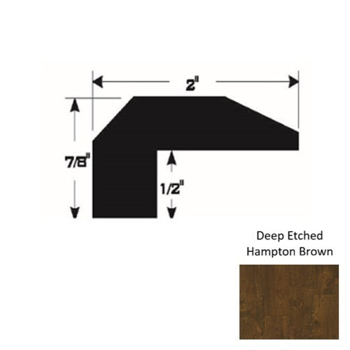 Gold Wood Deep Etched Hampton Brown Threshold Urethane & Aluminum Oxide 1
